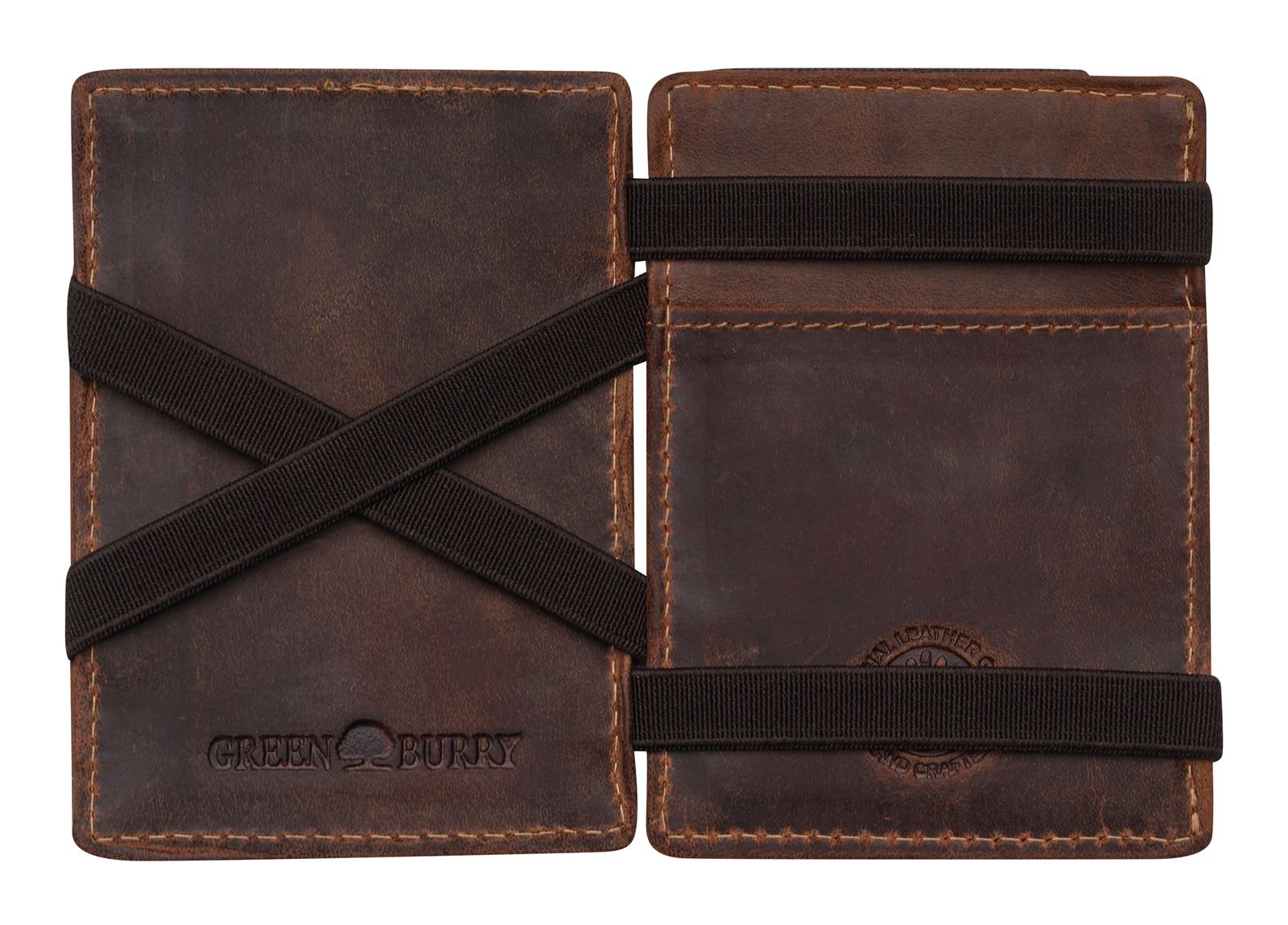 GREENBURRY Vintag Magic Wallet Coinpocket RFID Brown GREENBURRY Vintag Magic Wallet Coinpocket RFID Brown
