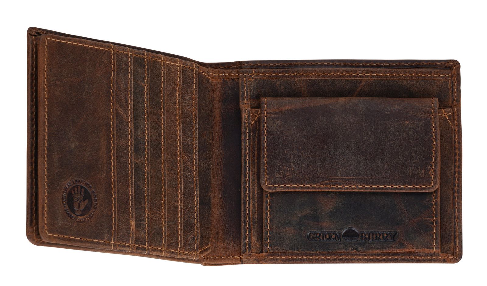 GREENBURRY Vintage Wallet RFID Brown GREENBURRY Vintage Wallet RFID Brown