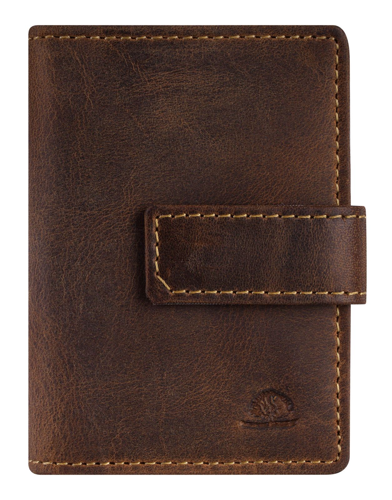 GREENBURRY Vintage Card-Clip Case RFID Brown