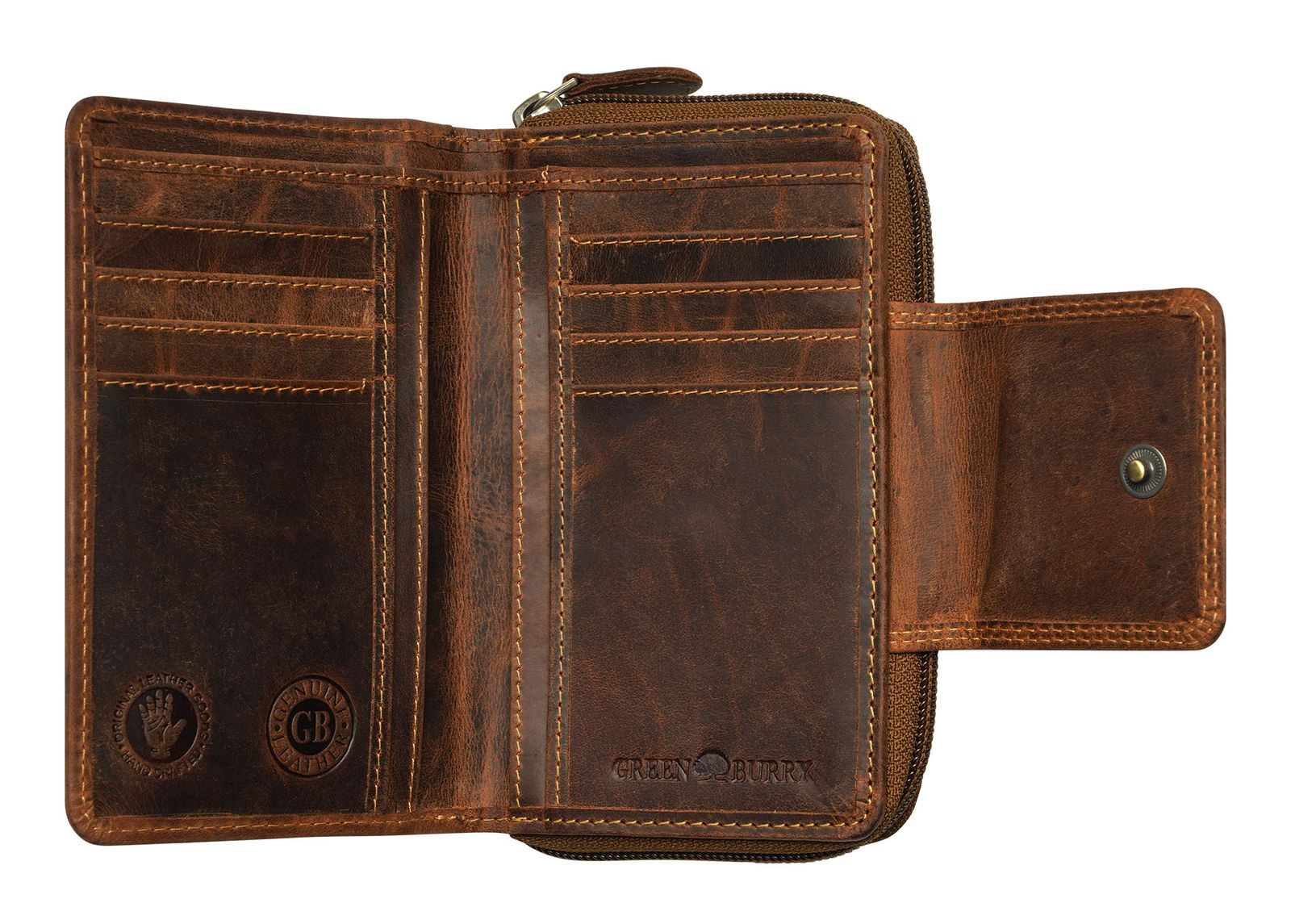 GREENBURRY Vintage Wallet Brown GREENBURRY Vintage Wallet Brown