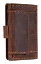 GREENBURRY Vintag Card-Clip Pocket Case RFID Brown