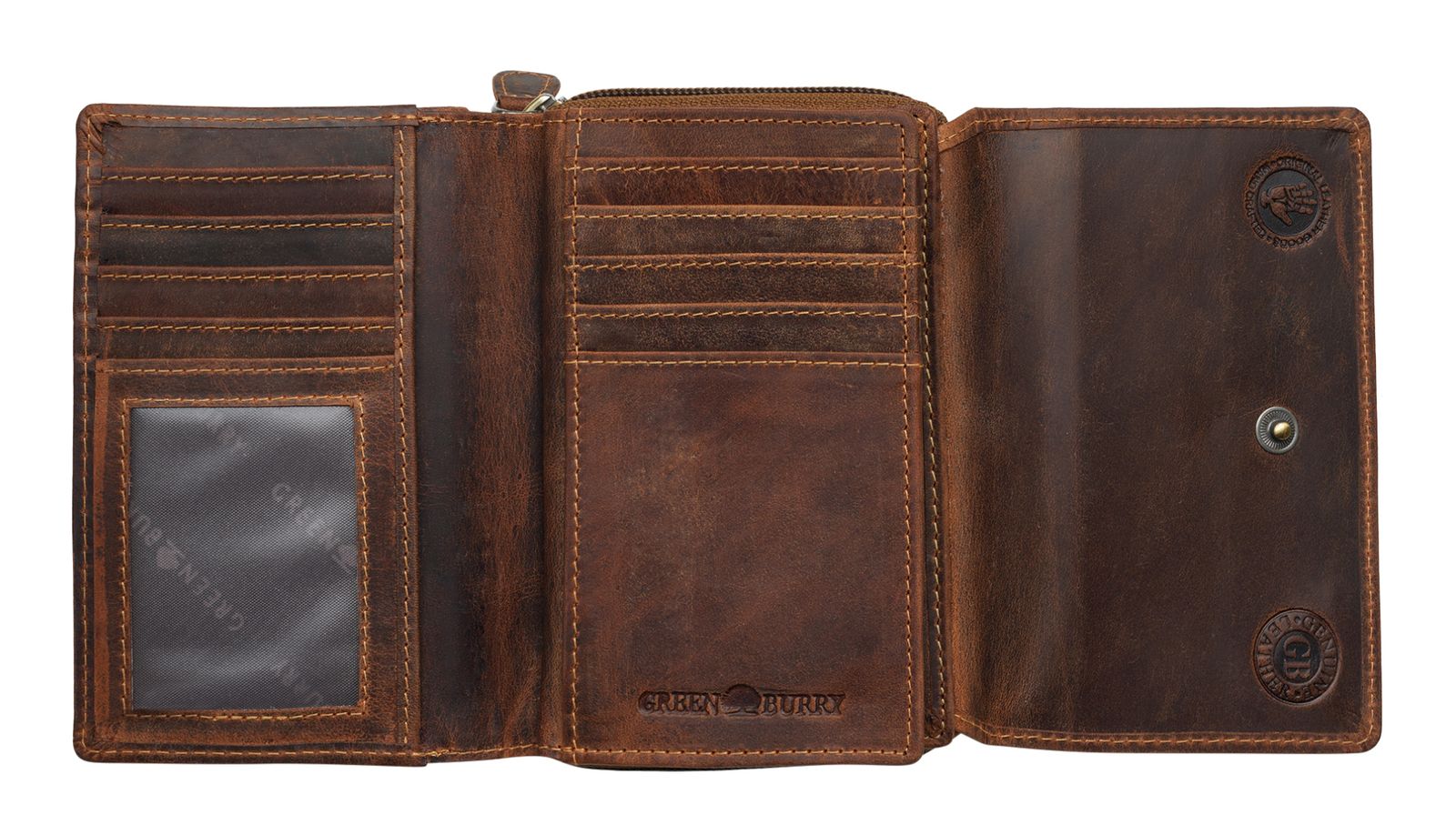 GREENBURRY Vintage Wallet RFID Brown GREENBURRY Vintage Wallet RFID Brown