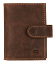 GREENBURRY Vintage Original RFID Card Double Slider Zip Brown GREENBURRY Vintage Original RFID Card Double Slider Zip Brown
