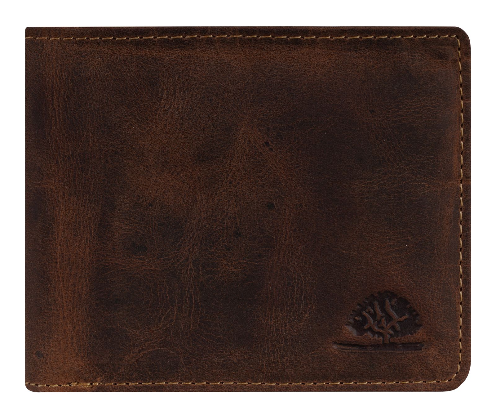 GREENBURRY Vintage Card Holder RFID Secret Brown