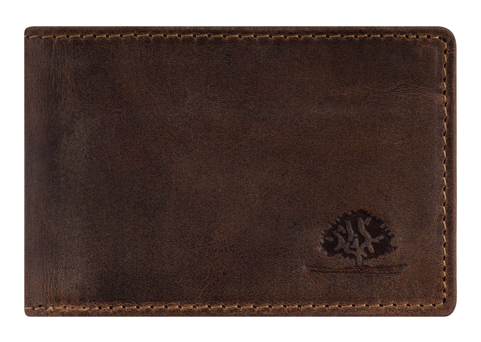GREENBURRY Vintage 3 Card Wallet Brown