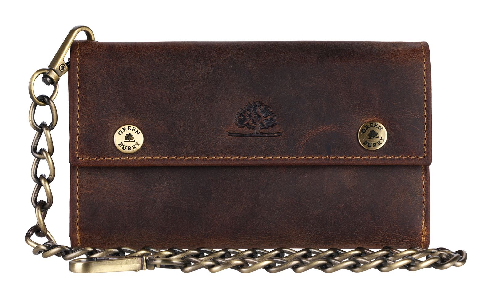 GREENBURRY Vintage Biker Wallet Brown