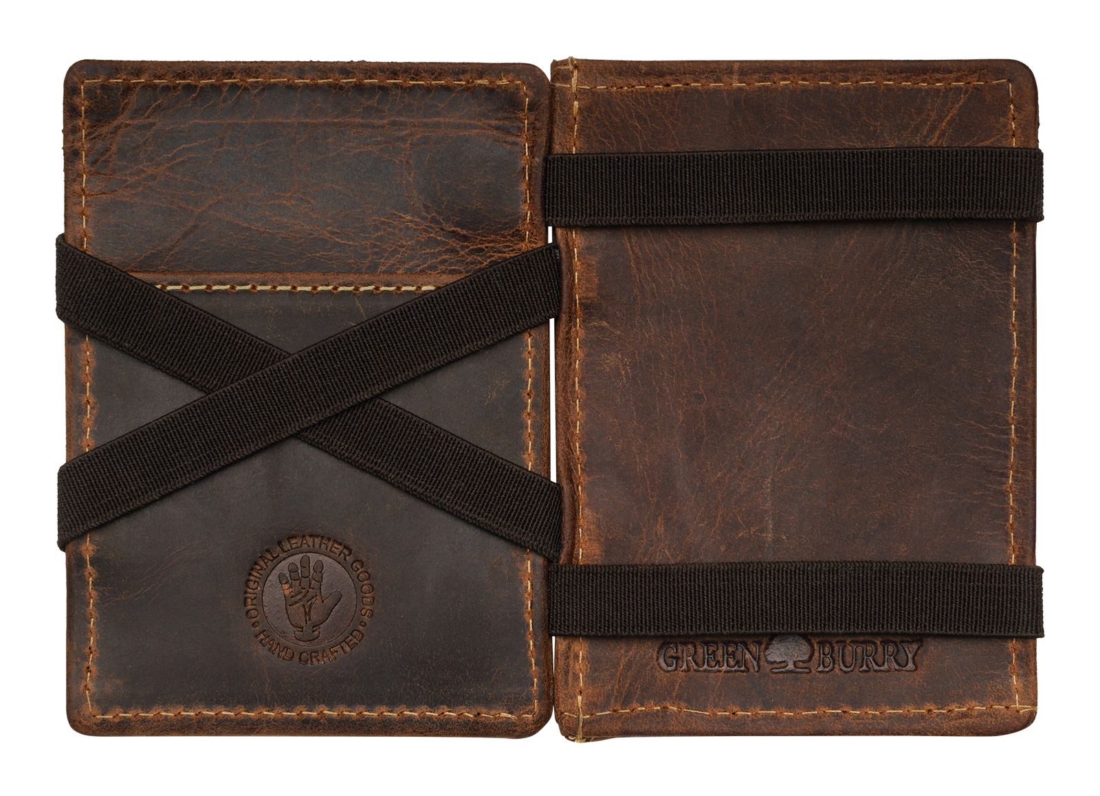 GREENBURRY Vintag Magic Wallet Coinpocket RFID Brown GREENBURRY Vintag Magic Wallet Coinpocket RFID Brown
