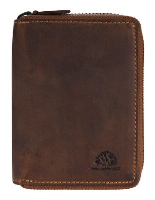 GREENBURRY Vintage Zip Around Wallet Brown