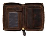 GREENBURRY Vintage Zip Around Wallet Brown