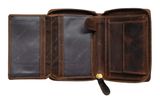 GREENBURRY Vintage Zip Around Wallet Brown
