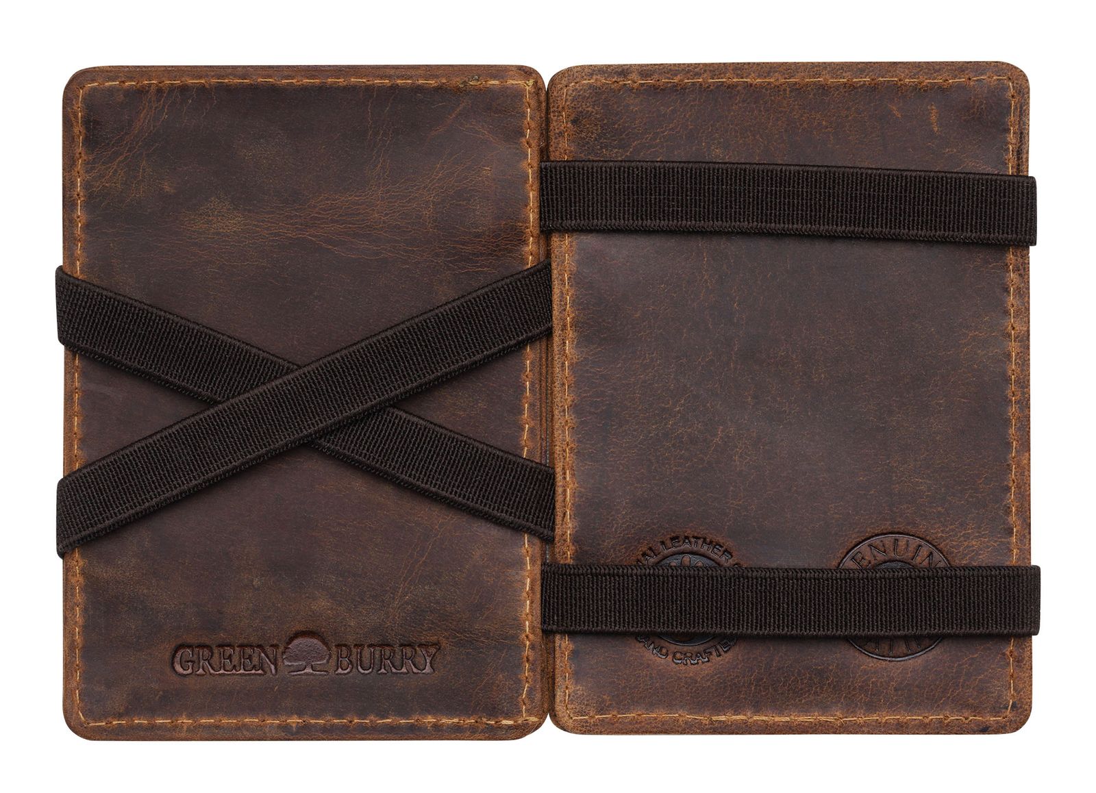 GREENBURRY Vintag Magic Wallet RFID Brown GREENBURRY Vintag Magic Wallet RFID Brown