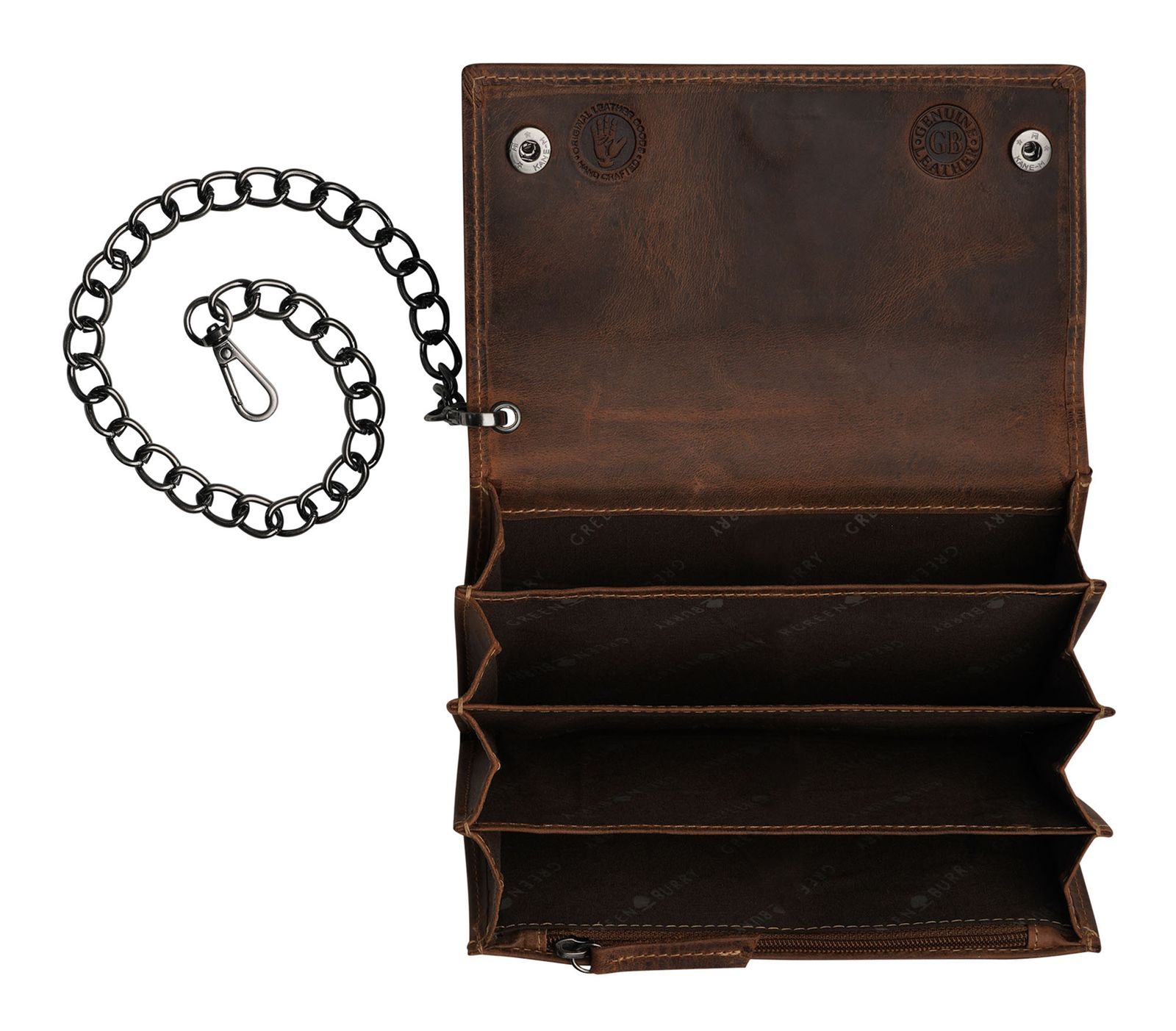 GREENBURRY Vintage Biker Wallet Brown GREENBURRY Vintage Biker Wallet Brown