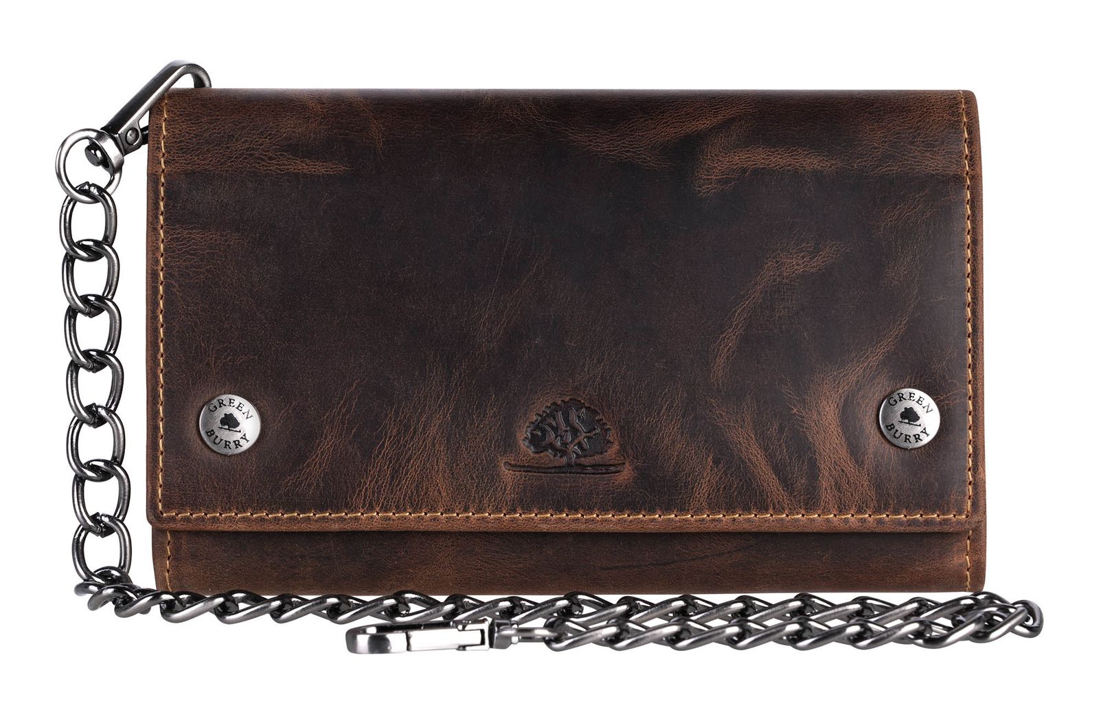GREENBURRY Vintage Biker Wallet Brown
