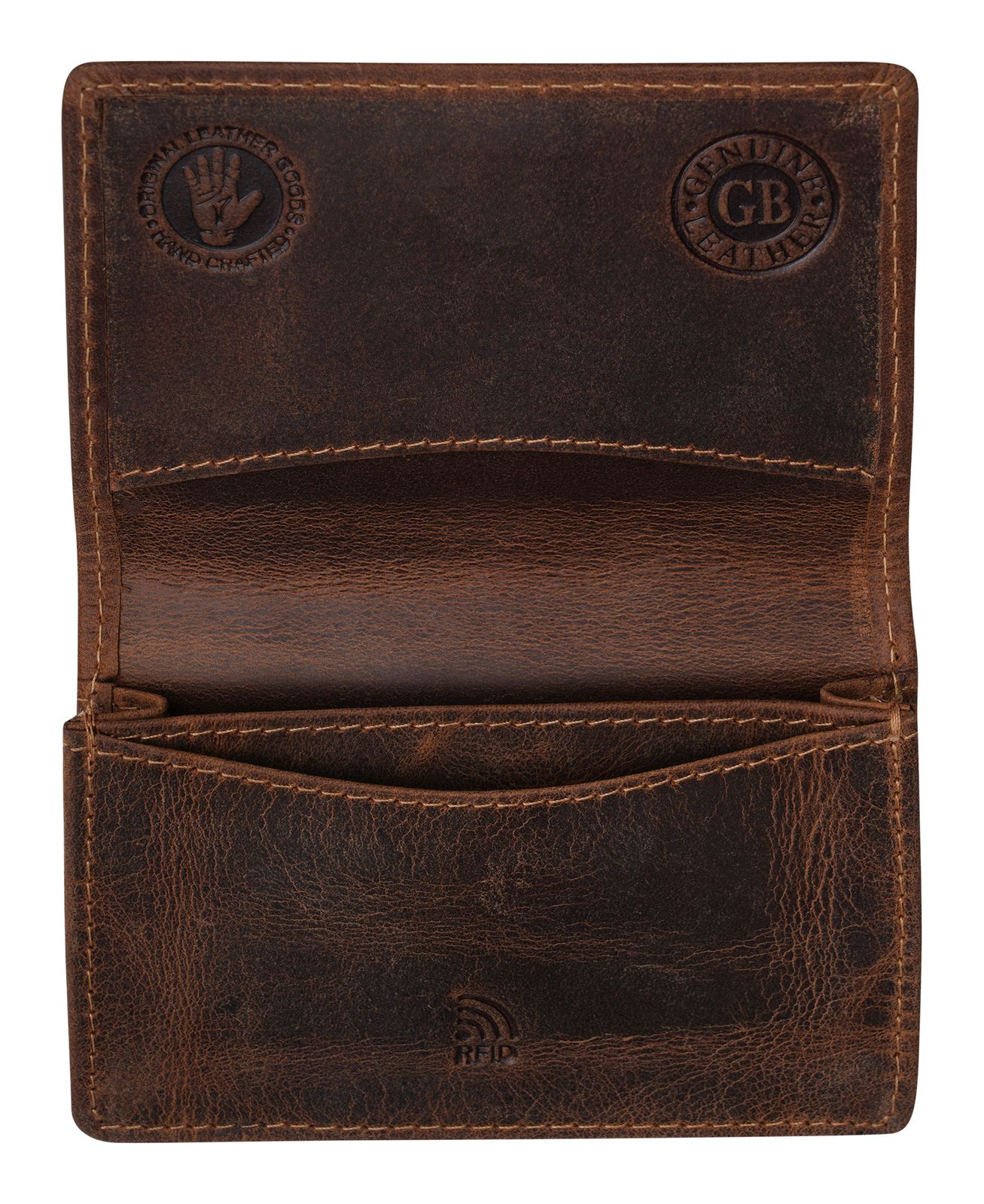 GREENBURRY Vintag original Business Card Holder Brown GREENBURRY Vintag original Business Card Holder Brown