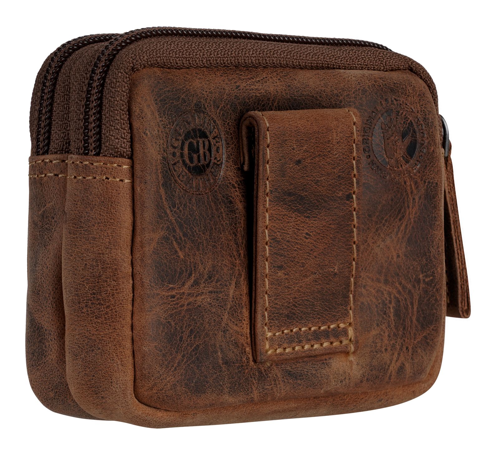 GREENBURRY Vintage Key Belt Bag Brown GREENBURRY Vintage Key Belt Bag Brown