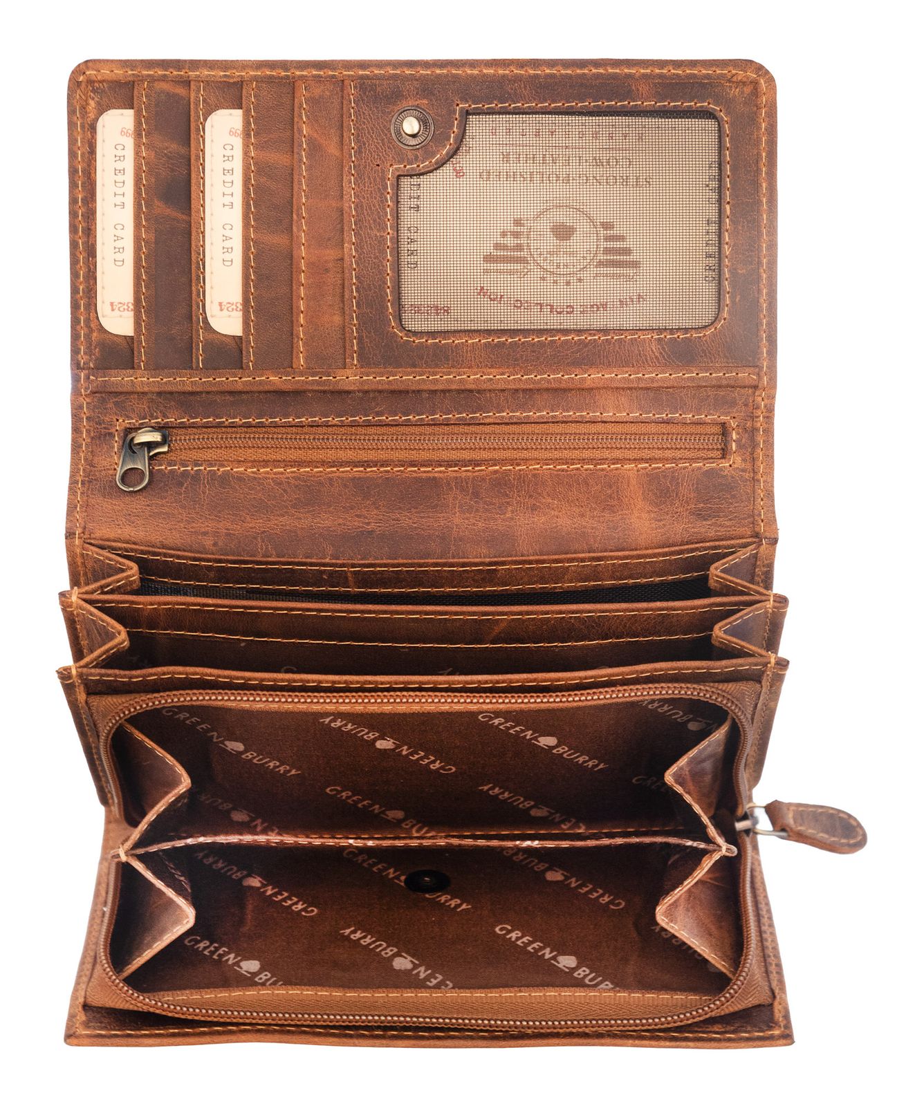 GREENBURRY Vintage Wallet Brown GREENBURRY Vintage Wallet Brown