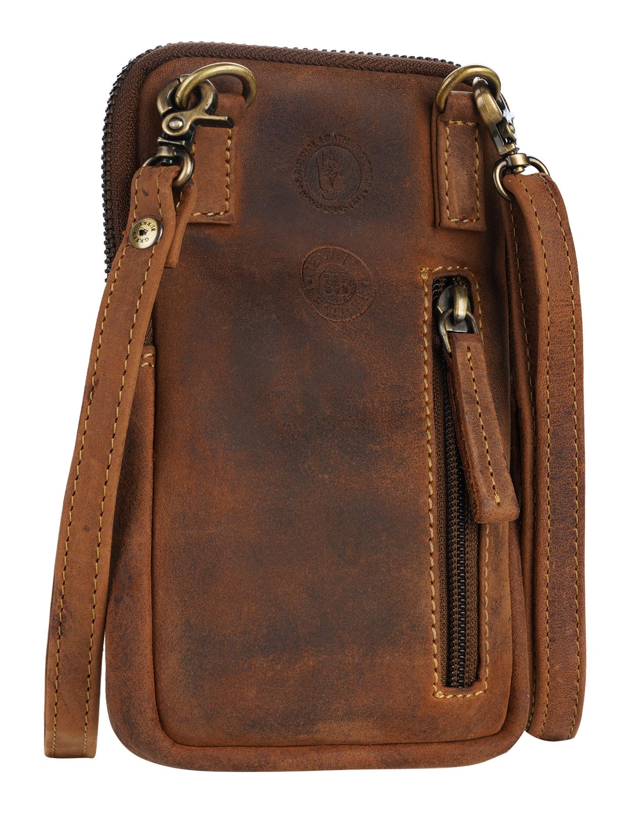 GREENBURRY Vintag Mobile Phone Sling Case Brown GREENBURRY Vintag Mobile Phone Sling Case Brown
