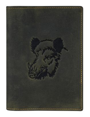 GREENBURRY Vintage Document Holder 4tlg. Wild Boar Oliv GREENBURRY Vintage Document Holder 4tlg. Wild Boar Oliv