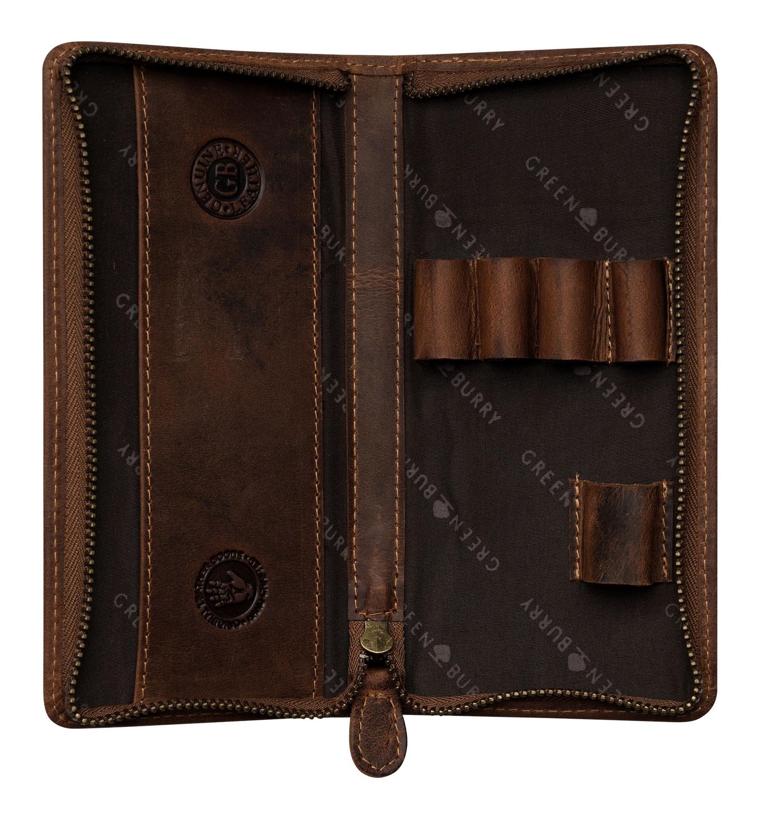 GREENBURRY Vintag Pencil Case Brown GREENBURRY Vintag Pencil Case Brown