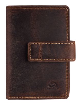 GREENBURRY Vintage Card-Clip Case RFID Brown