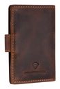 GREENBURRY Vintage Card-Clip Case RFID Brown GREENBURRY Vintage Card-Clip Case RFID Brown