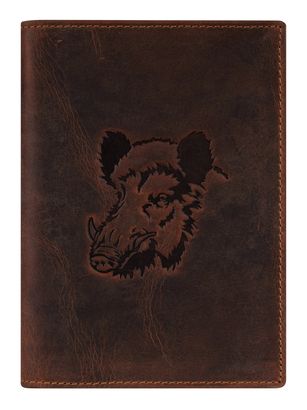 GREENBURRY Vintage Document Holder 4tlg. Wild Boar brown
