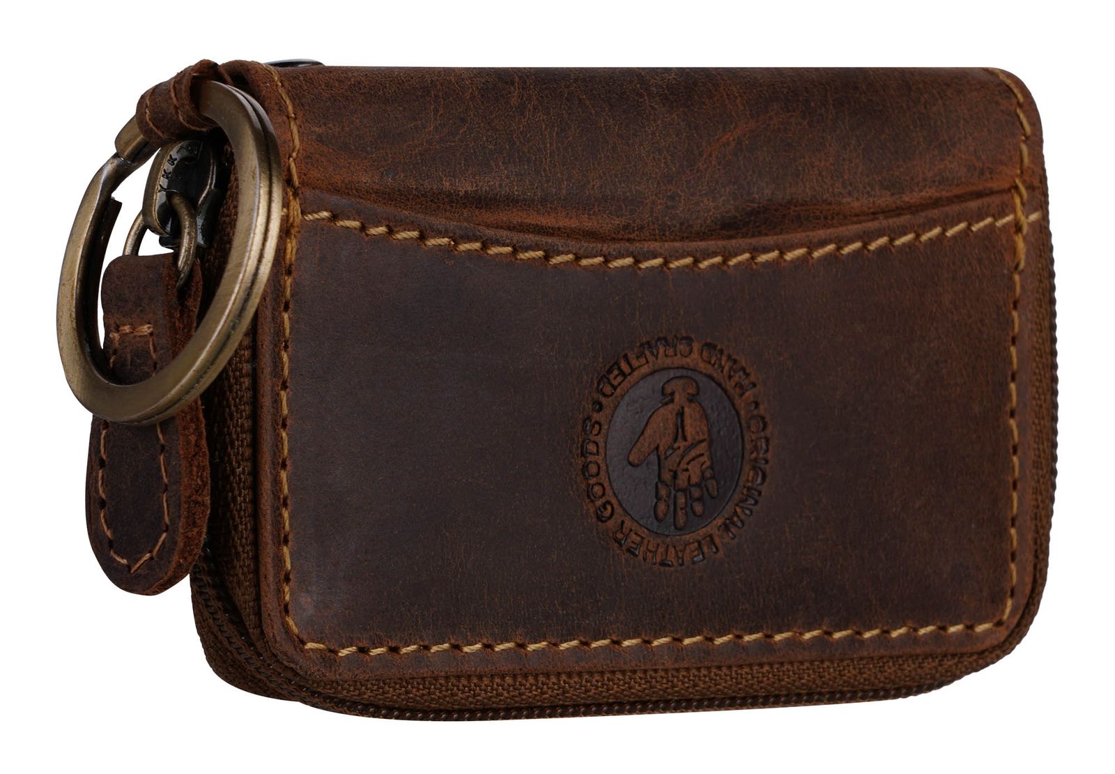 GREENBURRY Vintage RV Key Case Brown GREENBURRY Vintage RV Key Case Brown