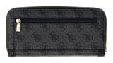 GUESS Lindsey SLG Zip Around Wallet L Coal Logo GUESS Lindsey SLG Zip Around Wallet L Coal Logo