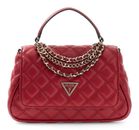 GUESS Giully II Top Handle Flap Bag Dark Cherry GUESS Giully II Top Handle Flap Bag Dark Cherry