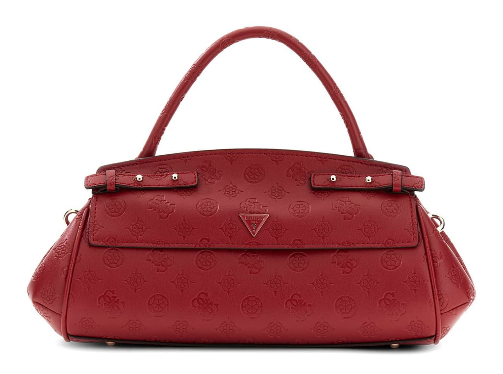 GUESS Diana Top Handle Flap M Dark Cherry Logo GUESS Diana Top Handle Flap M Dark Cherry Logo