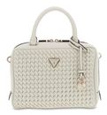 GUESS Kora Box Satchel Cream White
