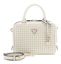 GUESS Kora Box Satchel Cream White