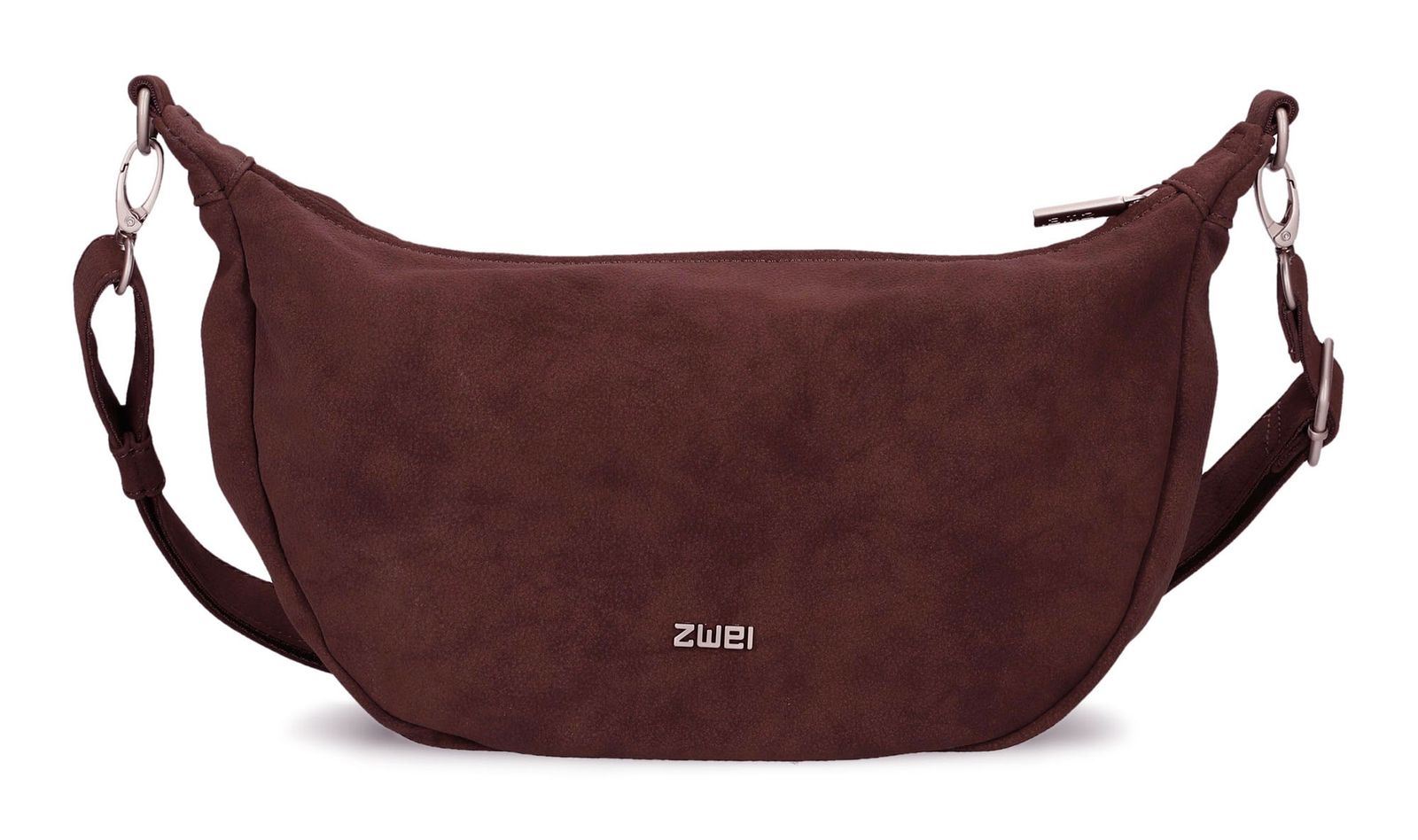 zwei Mademoiselle.M M70 Half-Moon Bag Nubuk - Bordeaux