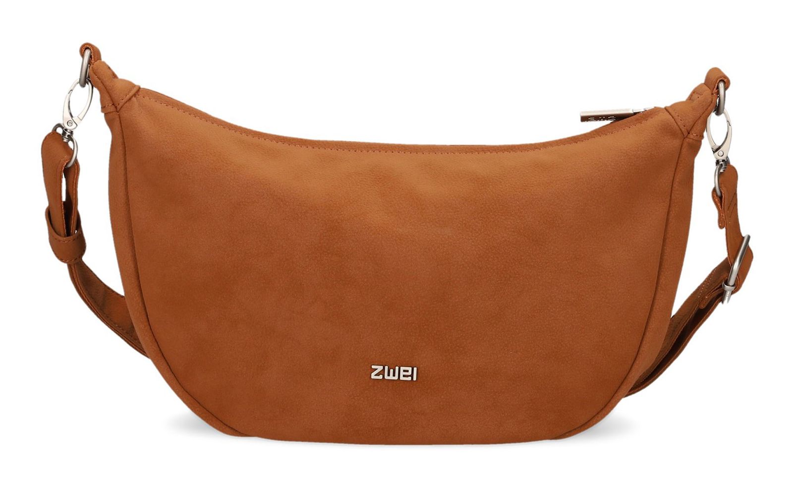 zwei Mademoiselle.M M70 Half-Moon Bag Nubuk - Cognac