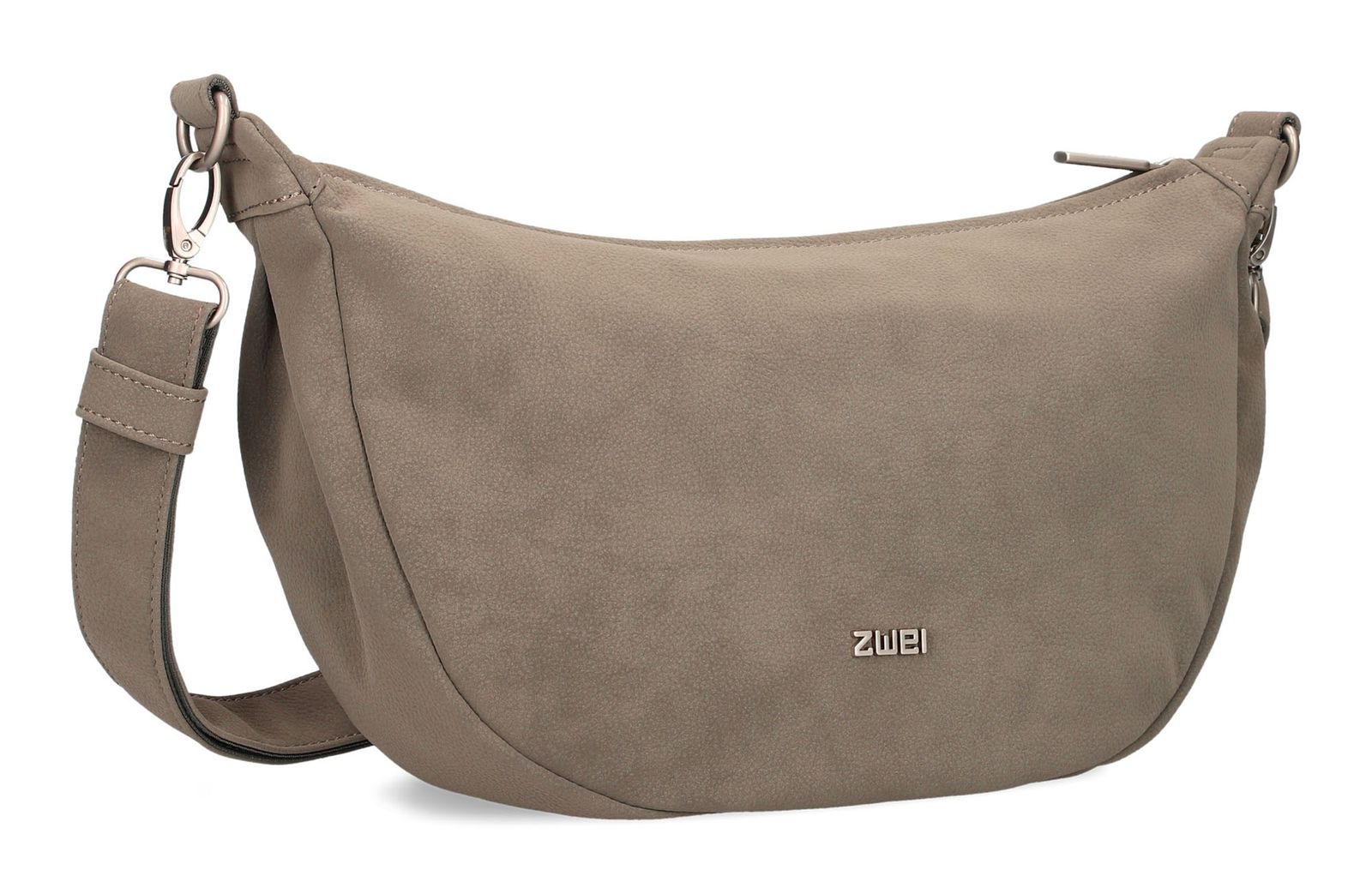 zwei Mademoiselle.M M70 Half-Moon Bag Nubuk - Mud zwei Mademoiselle.M M70 Half-Moon Bag Nubuk - Mud