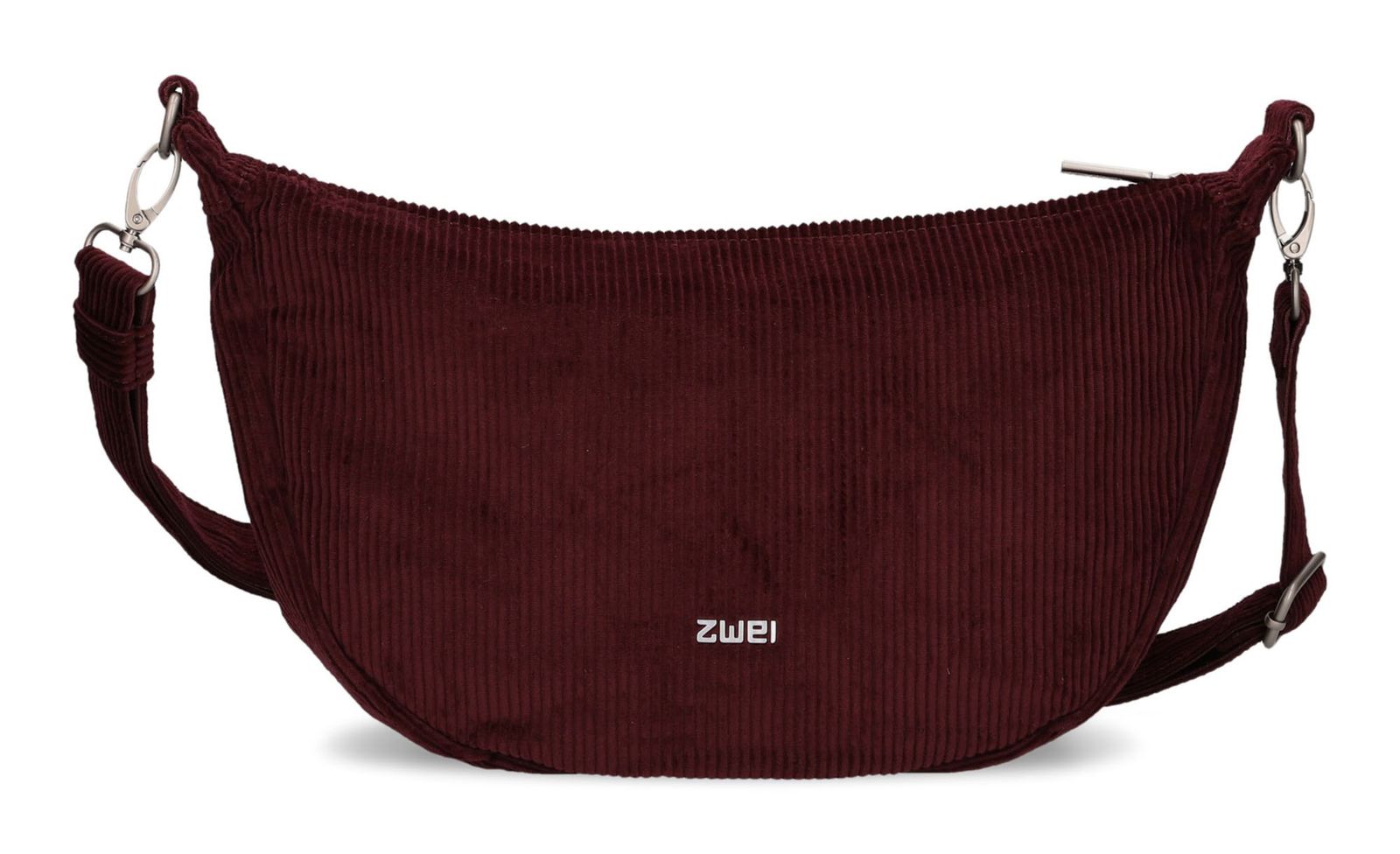 zwei Mademoiselle.M M70 Half-Moon Bag Cord - Bordeaux