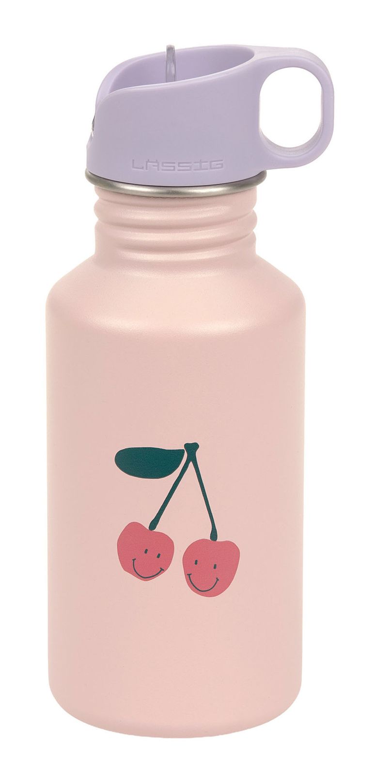Lässig Happy Fruits Cherry Bottle Stainless Steel Rose