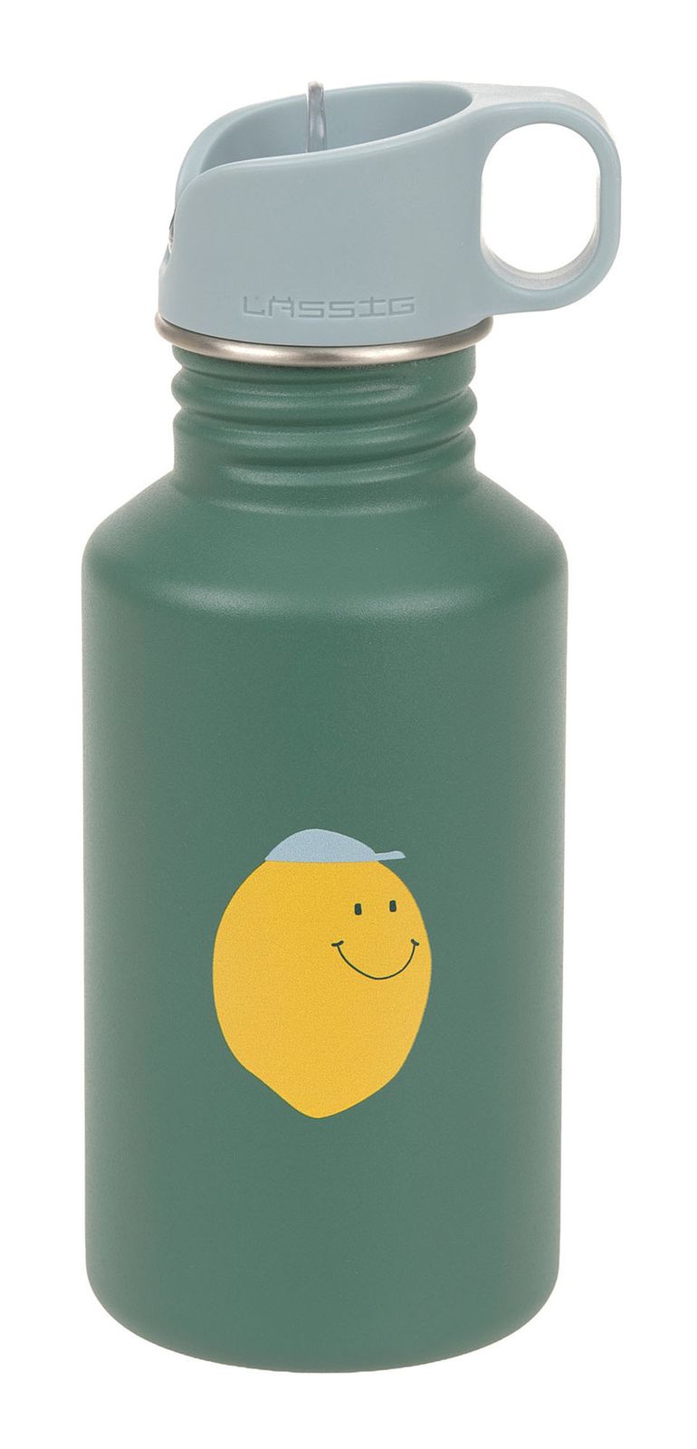 Lässig Happy Fruits Lemon Bottle Stainless Steel Multi-Coloured