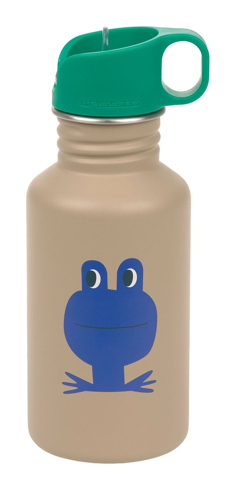 Lässig Happy Trails Frog Bottle Stainless Steel Multi-Coloured brown