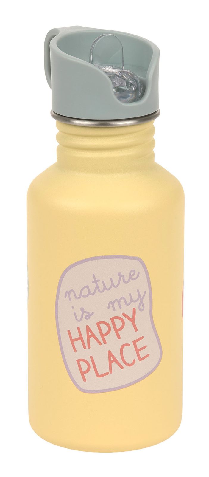 Lässig Happy Trails Flower Bottle Stainless Steel Multi-Coloured yellow Lässig Happy Trails Flower Bottle Stainless Steel Multi-Coloured yellow