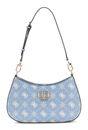 GUESS Emelie Logo Top Zip Shoulder Bag Light Blue Logo GUESS Emelie Logo Top Zip Shoulder Bag Light Blue Logo