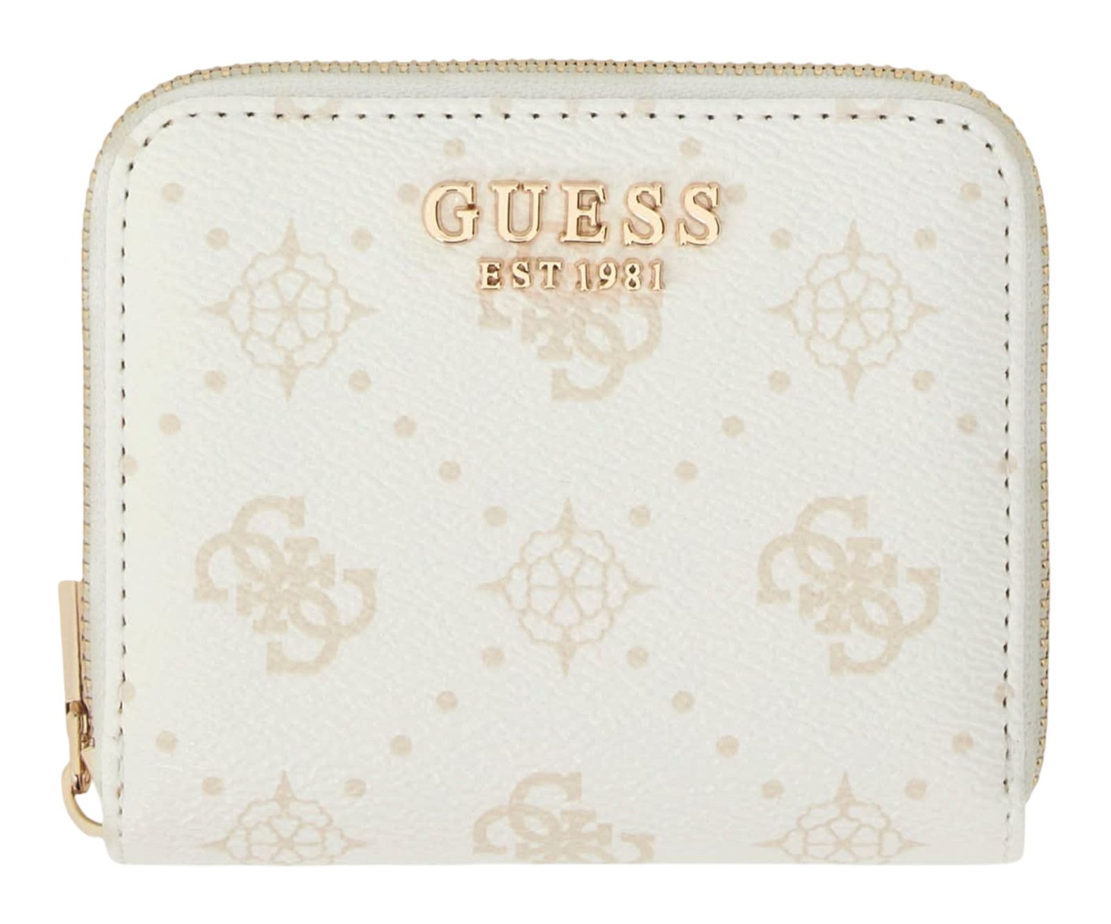 GUESS Emelie Logo SLG Zip Around S White Logo