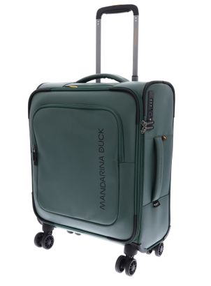 MANDARINA DUCK Eco Coated Cabin Trolley S Deep Green MANDARINA DUCK Eco Coated Cabin Trolley S Deep Green