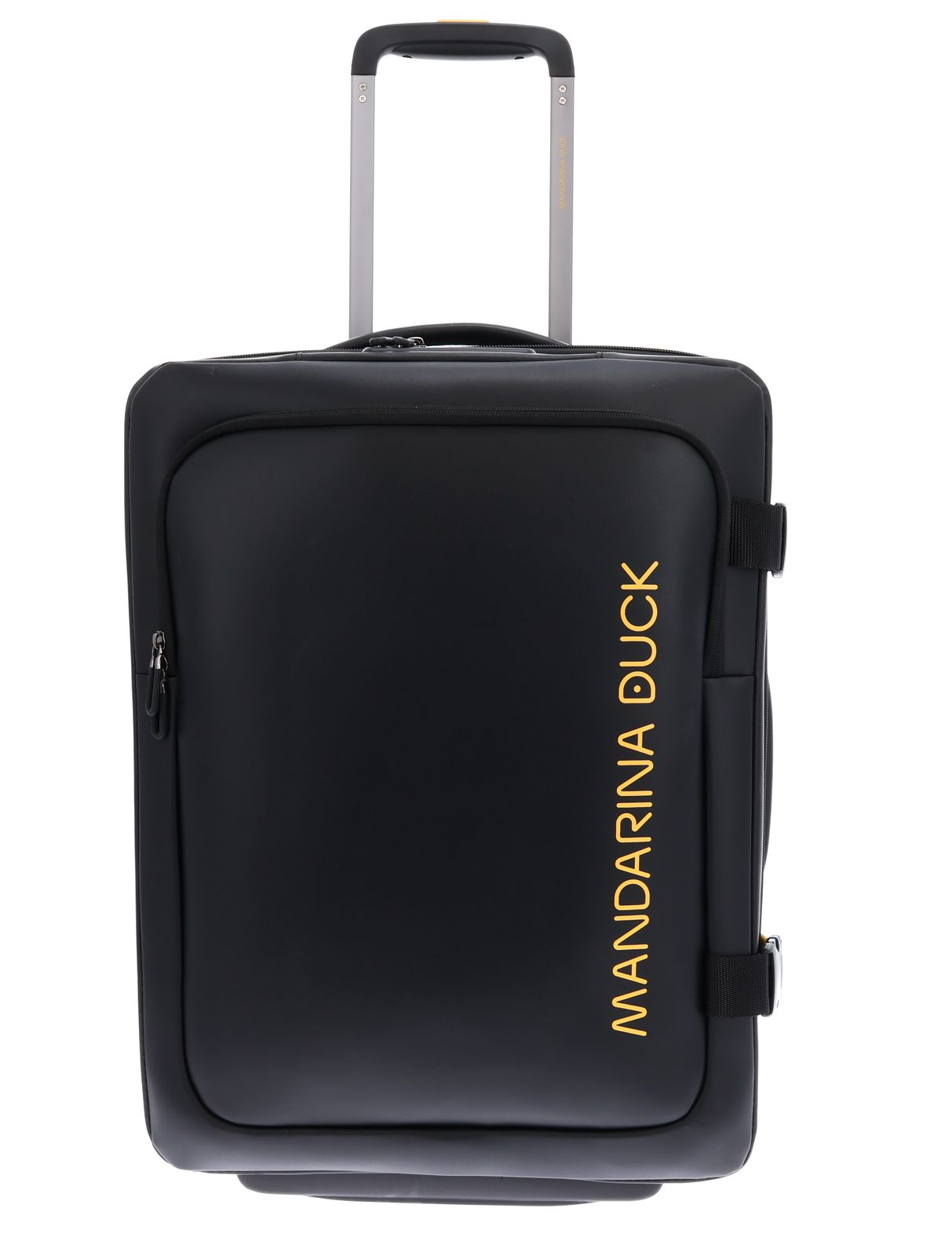 MANDARINA DUCK Eco Coated Wheeled Duffle S Black MANDARINA DUCK Eco Coated Wheeled Duffle S Black