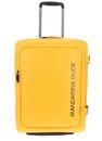 MANDARINA DUCK Eco Coated Wheeled Duffle S Duck Yellow MANDARINA DUCK Eco Coated Wheeled Duffle S Duck Yellow
