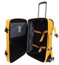 MANDARINA DUCK Eco Coated Wheeled Duffle S Duck Yellow MANDARINA DUCK Eco Coated Wheeled Duffle S Duck Yellow