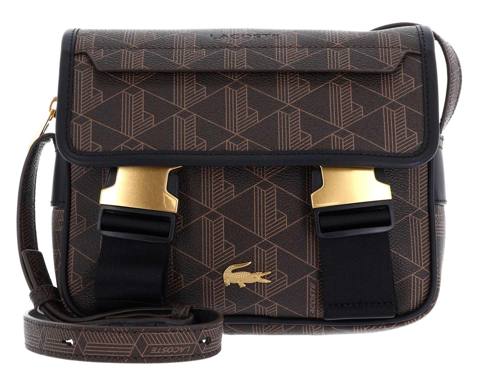 LACOSTE Messenger Bag Mono Slate Black Shitake