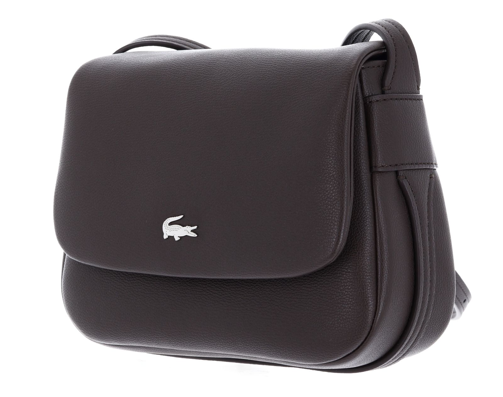 LACOSTE Flap Crossover Bag Dark Brown LACOSTE Flap Crossover Bag Dark Brown