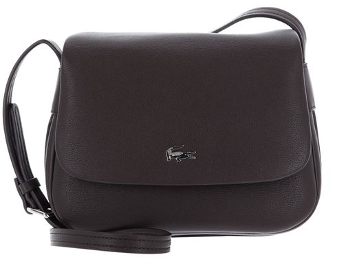 LACOSTE Flap Crossover Bag Dark Brown LACOSTE Flap Crossover Bag Dark Brown
