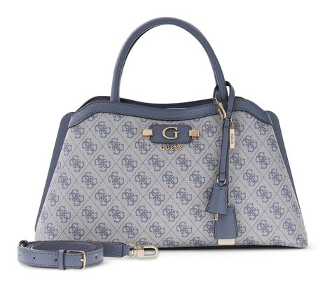 GUESS Lindsey Girlfriend Satchel Slate Logo